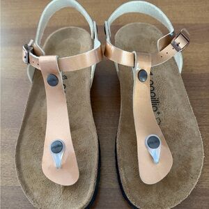 Papillio Beige and Brown Thong Sandals